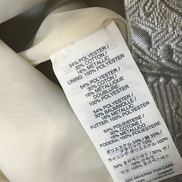 J Crew Origami Metallic Matelasse Skirt - Picture 7 of 7